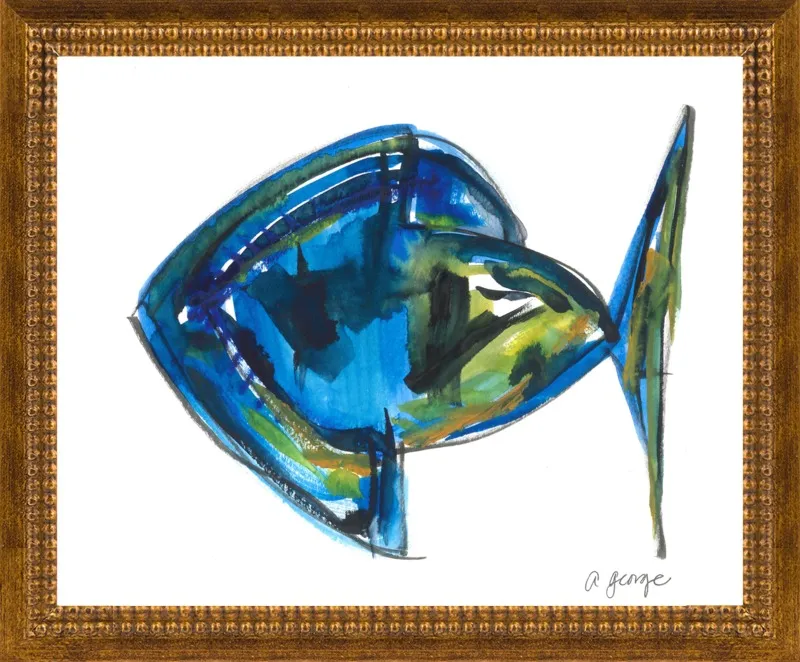 Asbtract Fish by Anthony George for Artfully Walls