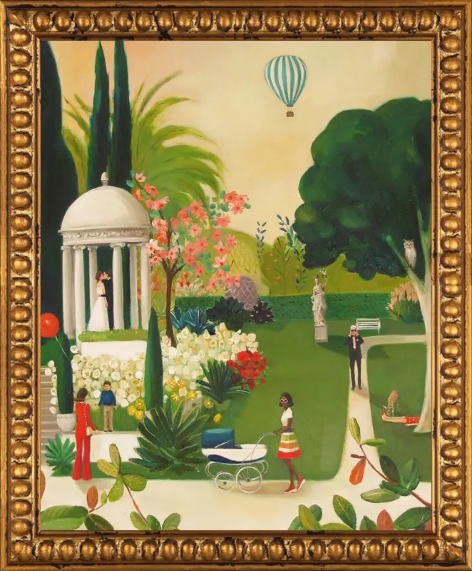 A Fainting in the Botanical Gardens by Janet Hill for Artfully Walls