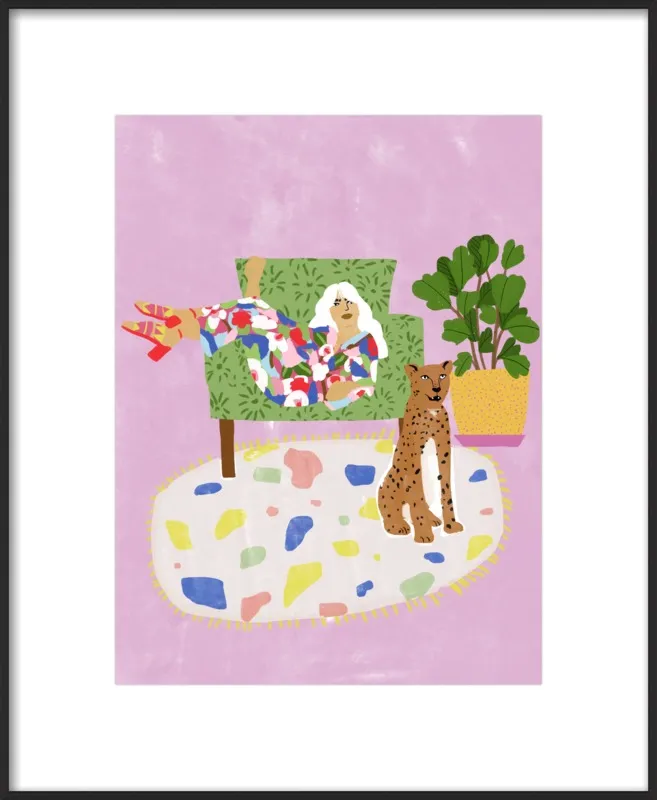 Lady and her tiger by Alja Horvat for Artfully Walls