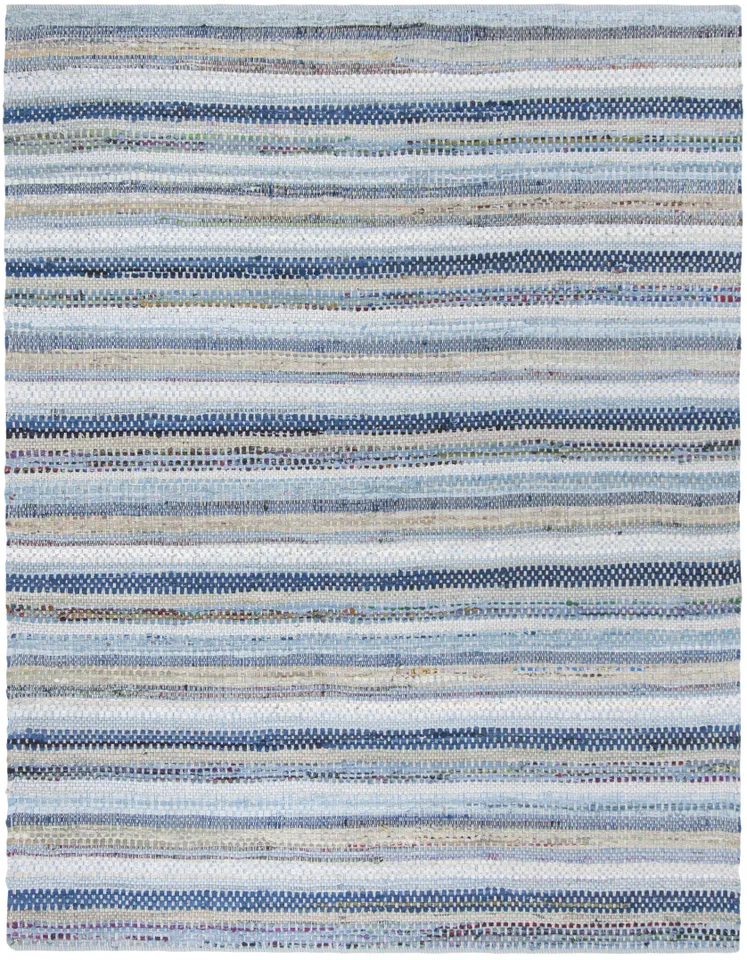 Arlo Home Hand Woven Area Rug, MTK975B, Blue/Multi,  5' X 8'