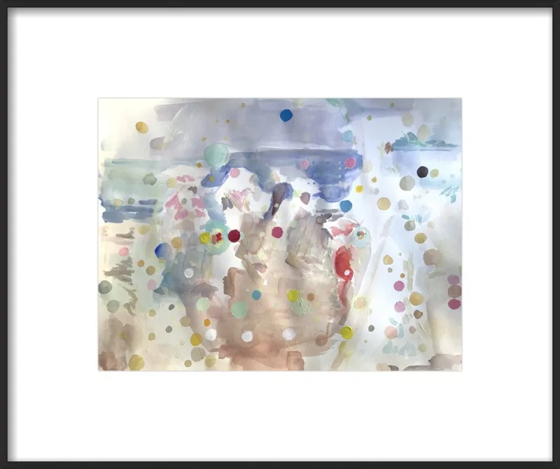 Beach scene (from memory)  by Hannah Dean for Artfully Walls