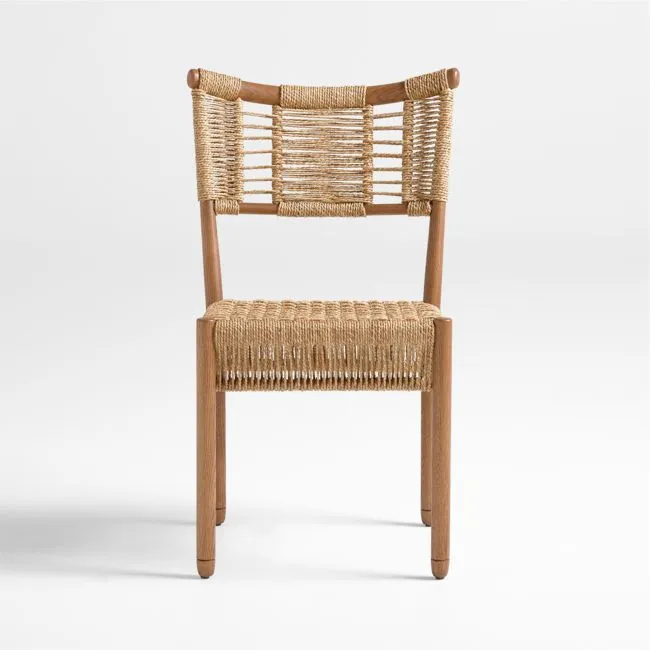 Forge Barley Brown Oak Wood Dining Chair by Jake Arnold