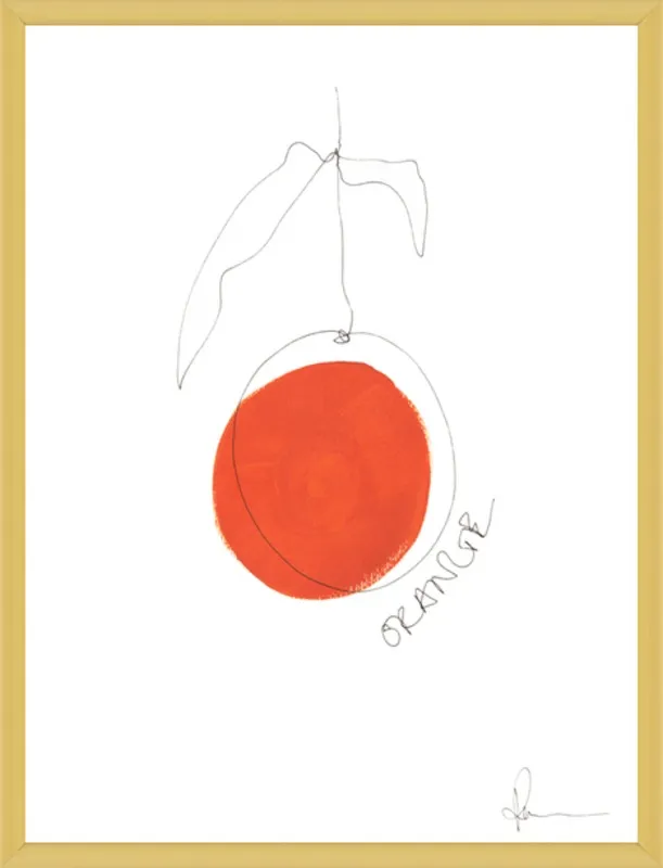 Orange by Polly Mann for Artfully Walls