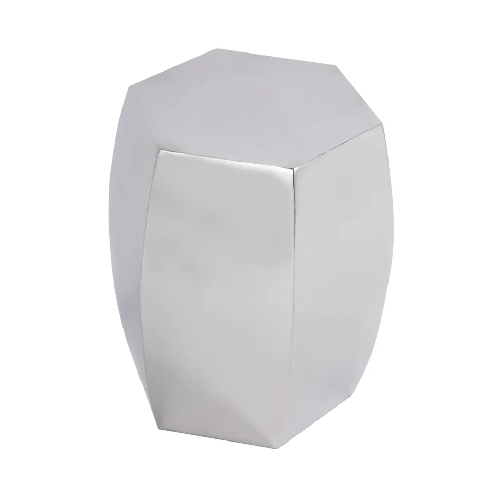 Carter Polished Silver Side Table