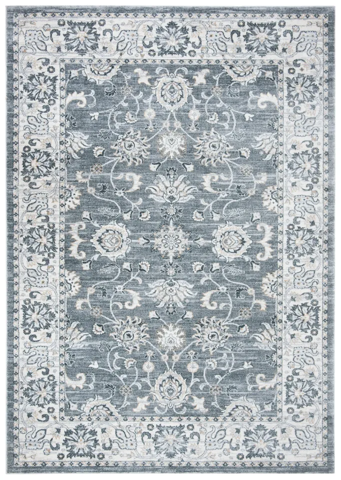 Arlo Home Power Loomed Area Rug, ISA940F, Grey/Cream, 8' X 10'