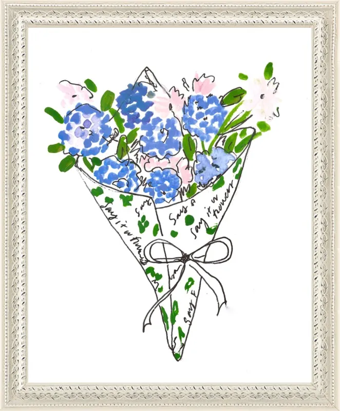 Bodega Flowers in Blue by Larsen McDowell for Artfully Walls