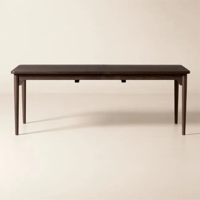 Otis 82"-118" Rectangular Dark Oak Extendable Dining Table