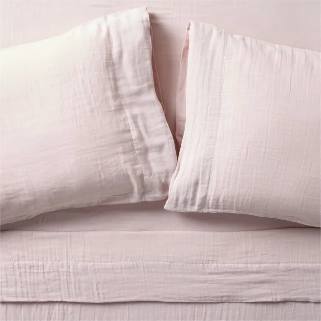 Supersoft Lilac Rose 100% Organic Cotton Gauze Kids Queen Sheet Set