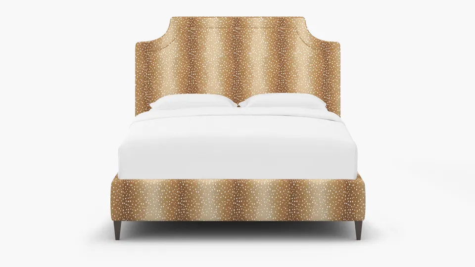 Deco Bed, Faline, Espresso Square Tapered Leg, King