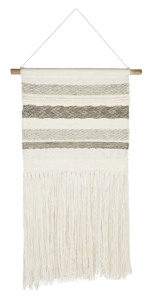 Sedona Woven Wall Art 121 - Ivory/Gray