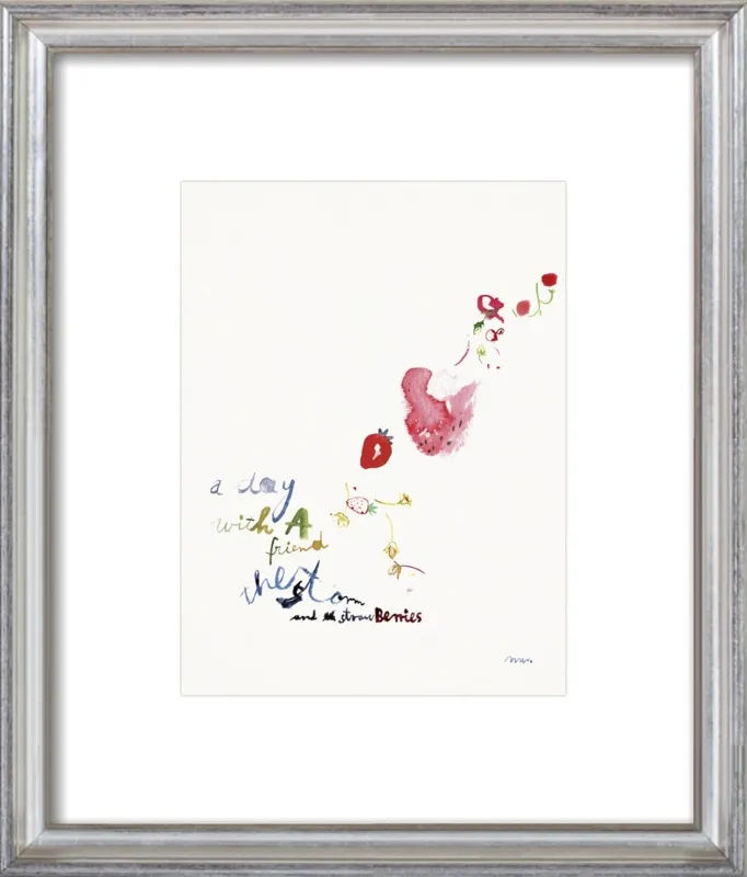 Strawberry Summer Storm by META WRABER for Artfully Walls