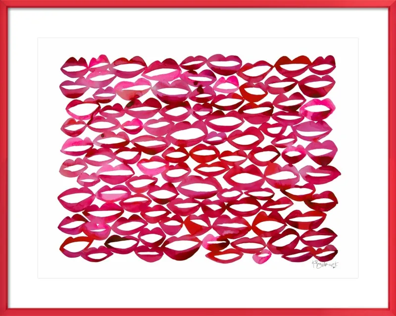 Juicy Lips by Kate Roebuck for Artfully Walls