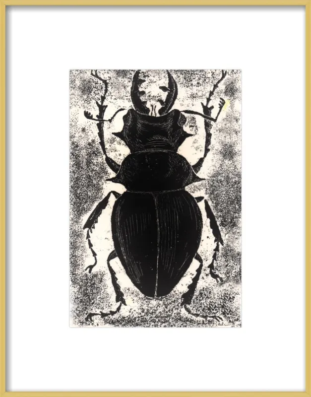 Black Beetle on White by Tennopent Sooster for Artfully Walls