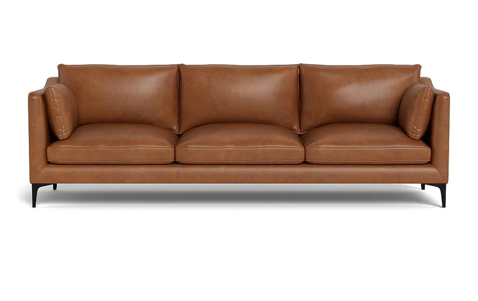 Caitlin Leather 3-Seat Sofa by The EverygirlÃ?Â®