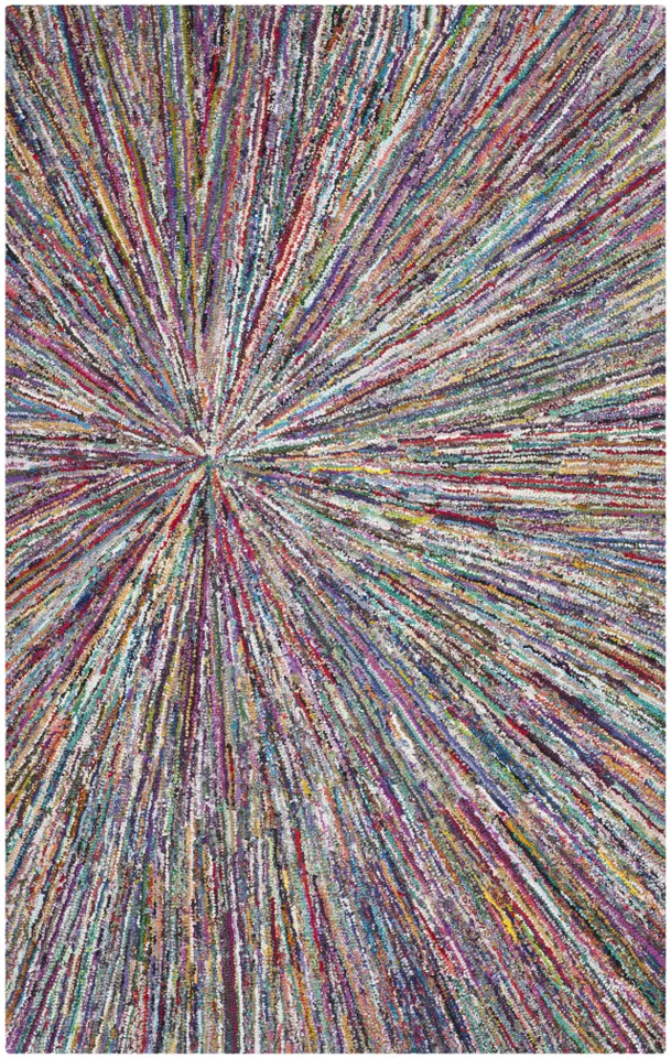Arlo Home Hand Tufted Area Rug, NAN319A, Multi,  6' X 9'