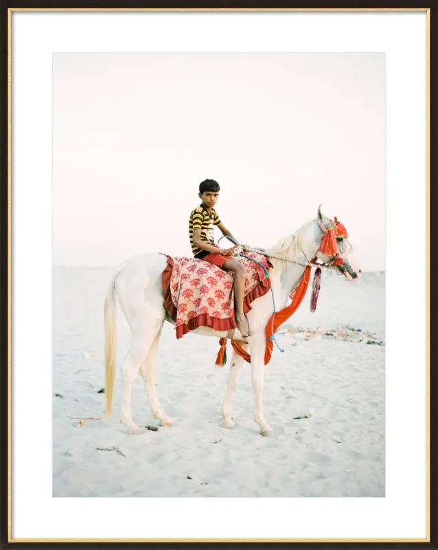 Boy on Horse by Andrew Jacona for Artfully Walls