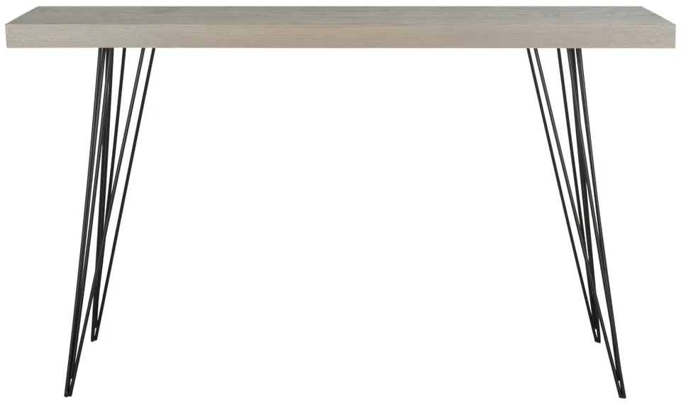 Wolcott Console Table - Gray/Black