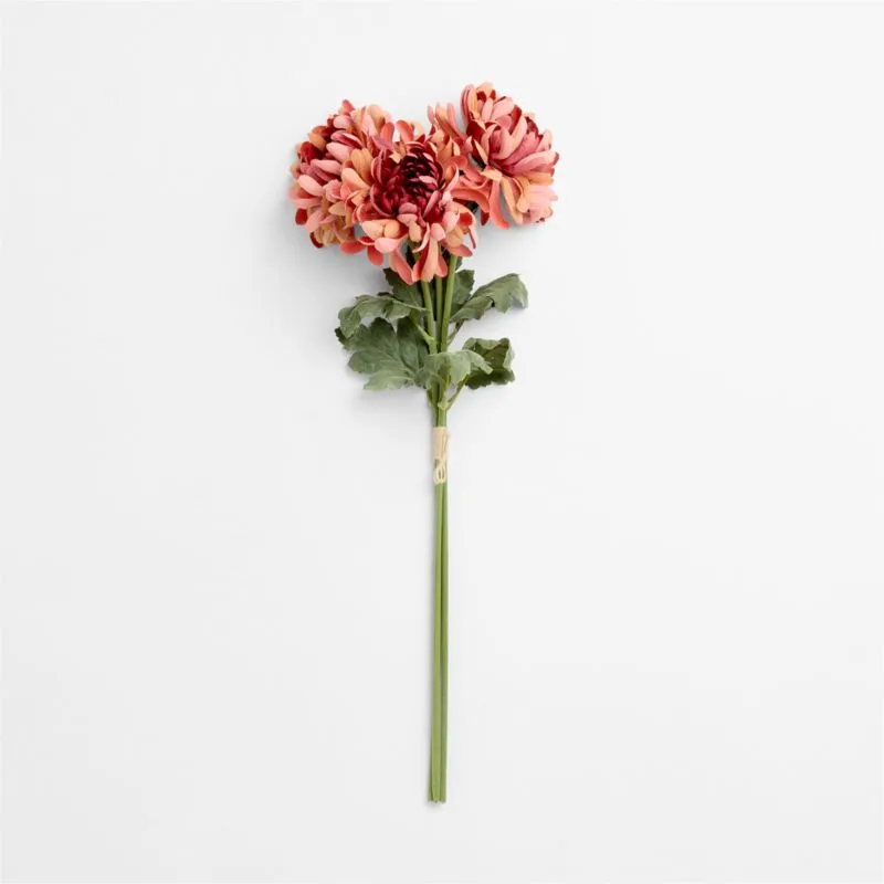 Faux Salmon Spider Mum Bundle 29"