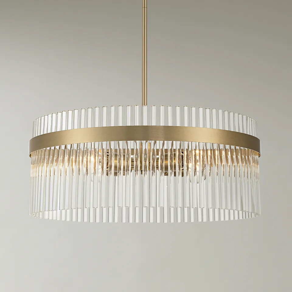 Possini Euro Thaisha 20" Wide Brass and Crystal 4-Light Chandelier