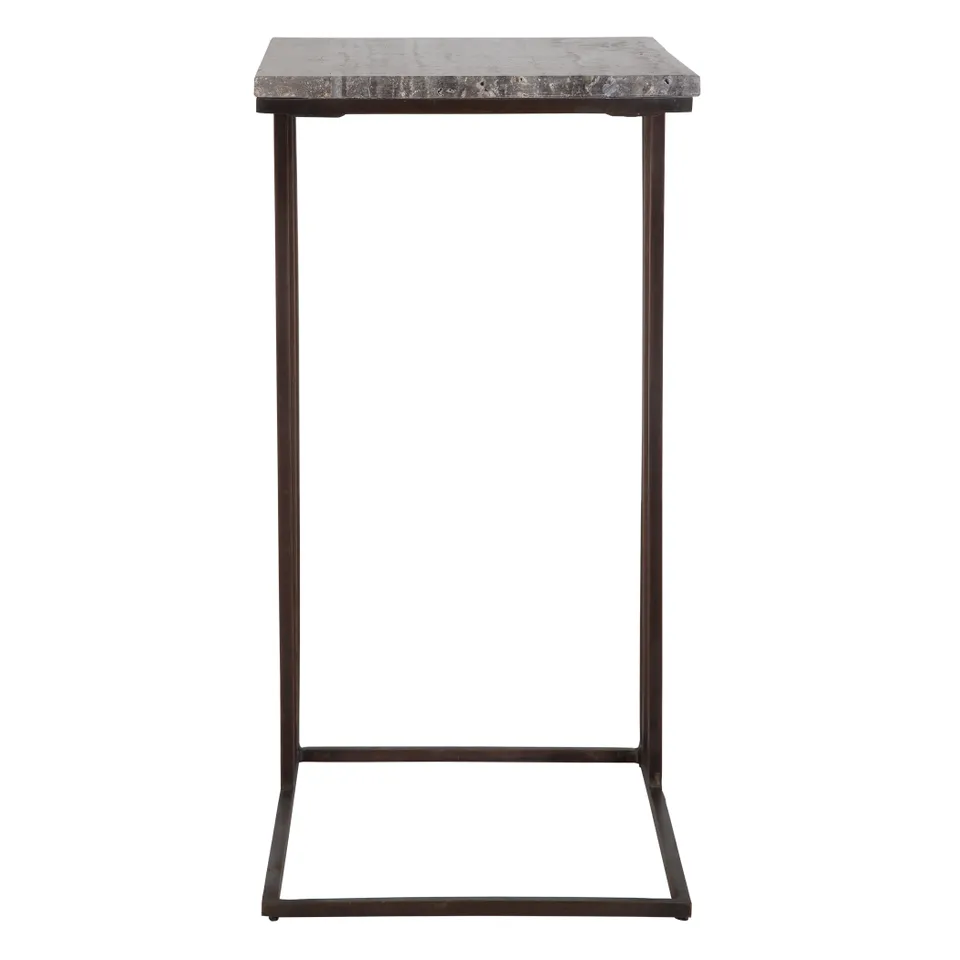 Theodore Travertine Accent Table