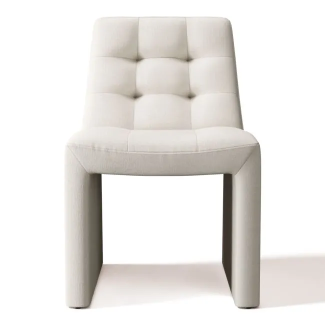 Hank Tufted Dining Chair Nomad Snow