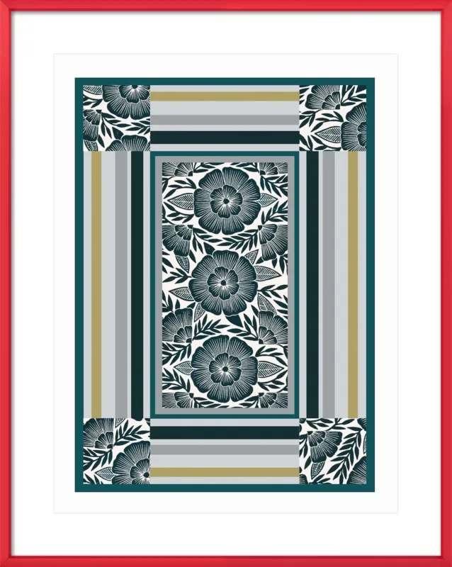Botanical Frame 1 by Katharine Watson for Artfully Walls