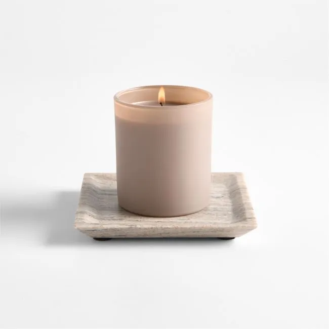 Tuscan Small Beige Marble Square Tray