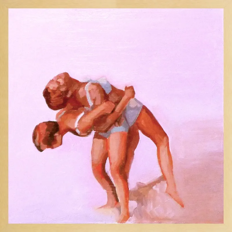wrestling by Mary Sinner for Artfully Walls