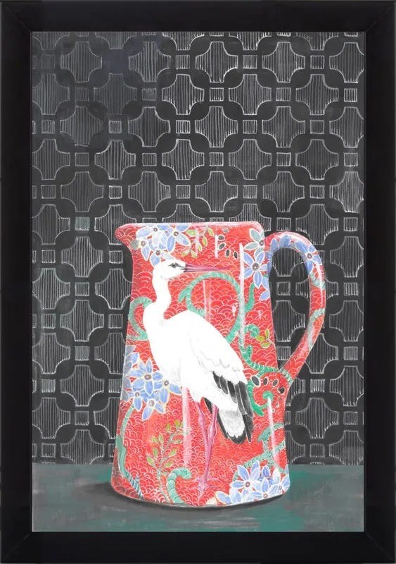 Red Vase by Miri Eshet for Artfully Walls