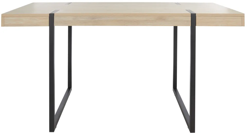Cael Dining Table - Sand / Black