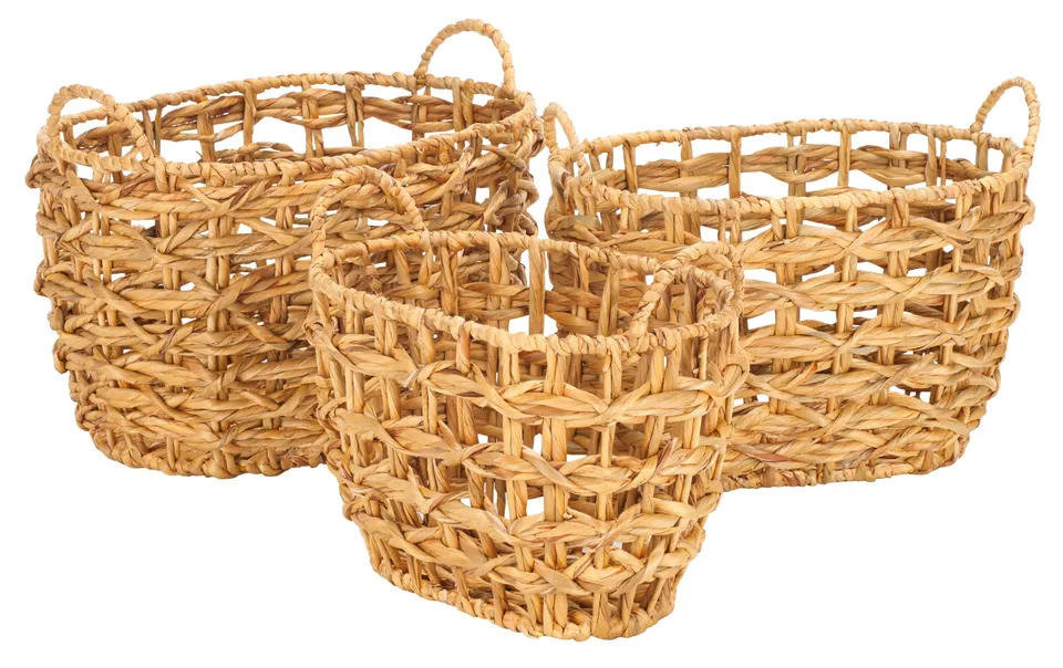 Langdon Baskets, Set Of 3 - Natural