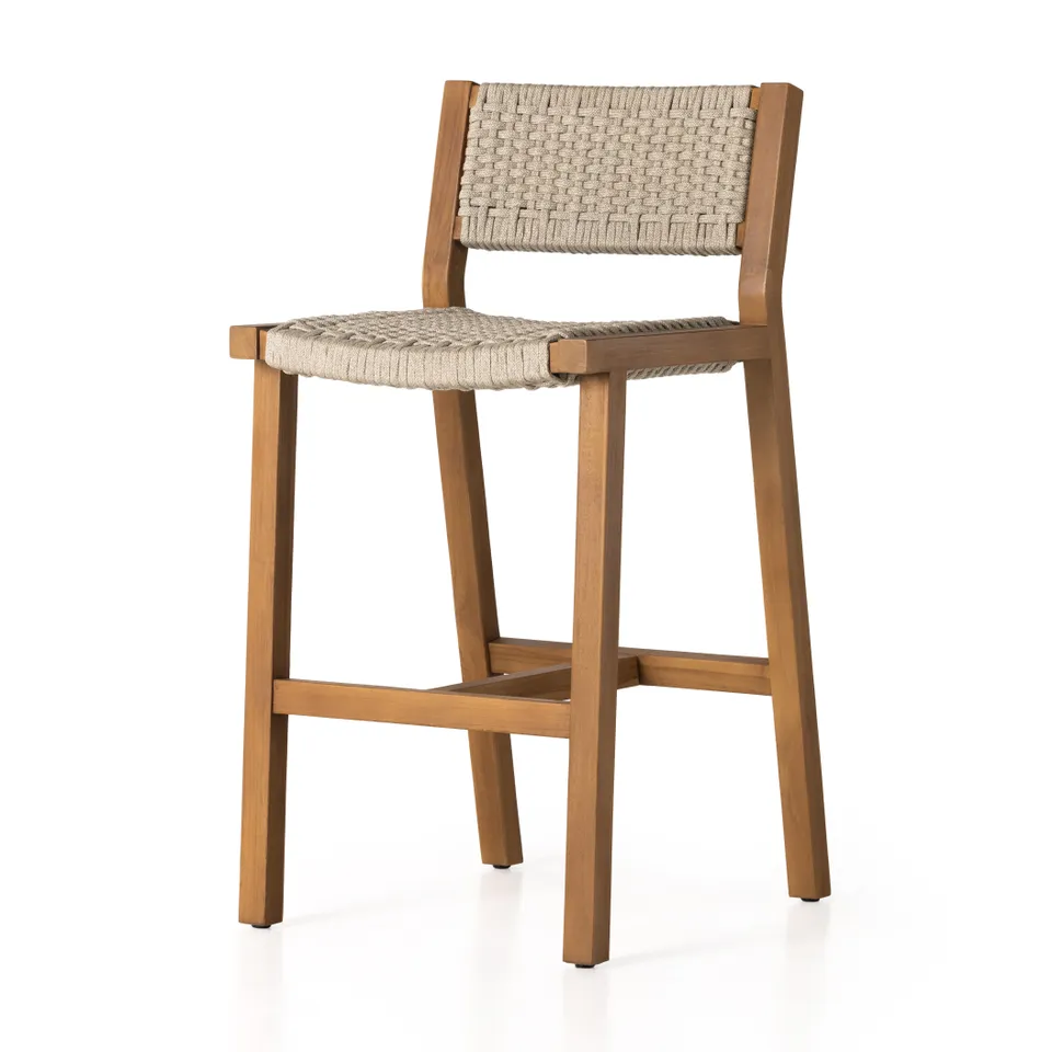 Delano Outdoor Bar + Counter Stool - Ivory Rope
