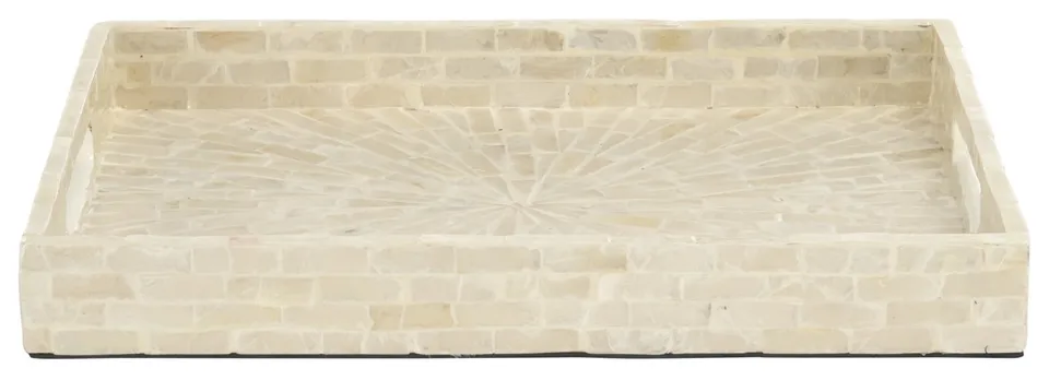 Betina Rectangle Tray - Cream