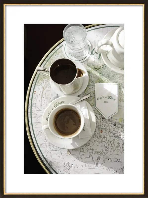 Chocolat chaud au Café de Flore by Lauren & Annael Tolila for Artfully Walls