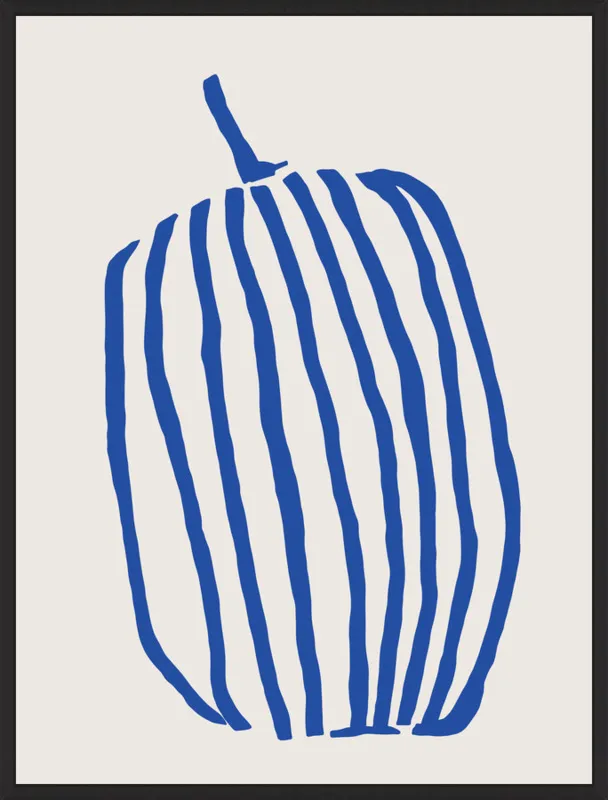 Striped pumpkin by Jessica Nielsen for Artfully Walls