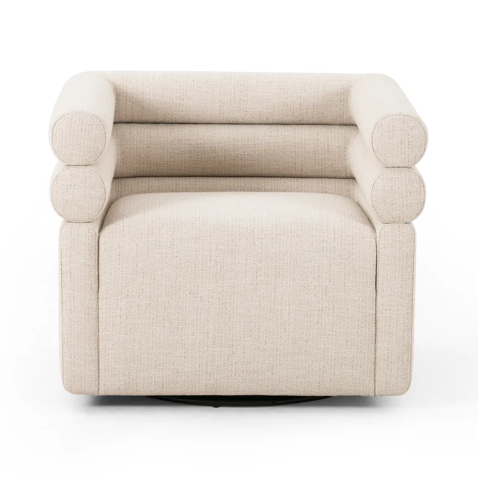 Evie Swivel Chair - Hampton Cream