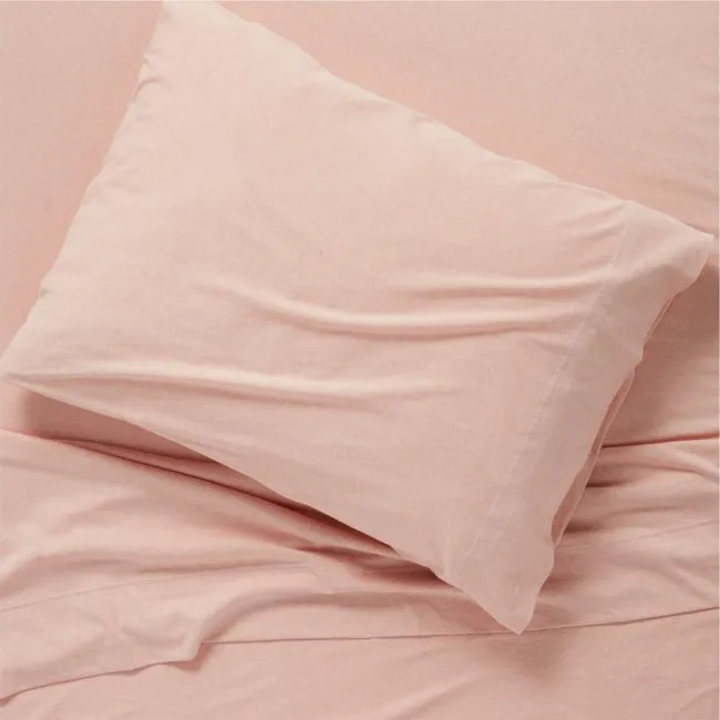 Comfy Tee Pink 100% Organic Cotton Jersey Kids Twin Sheet Set