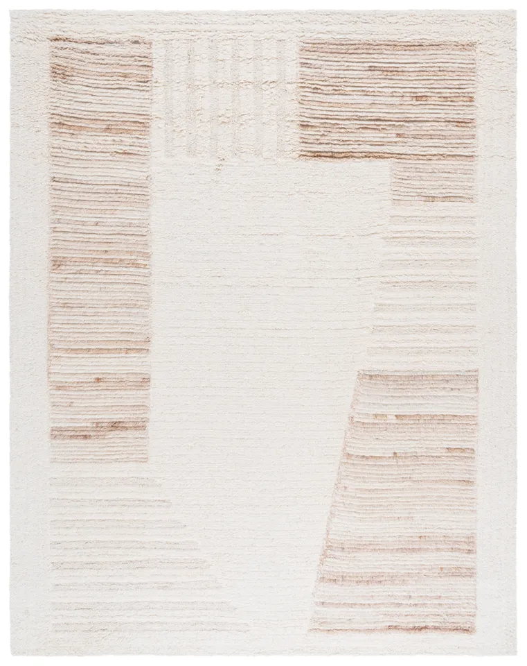 Safavieh Couture Vermont Collection Hand Tufted Area Rug, Ivory / Beige, 8' x 10'