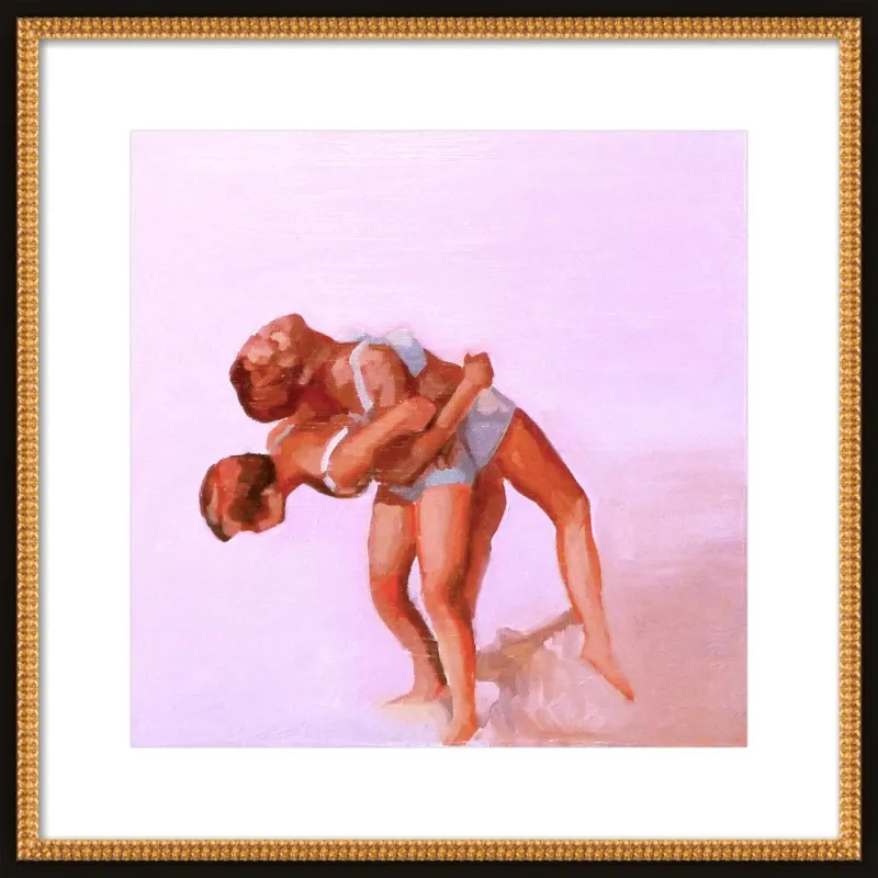 wrestling by Mary Sinner for Artfully Walls