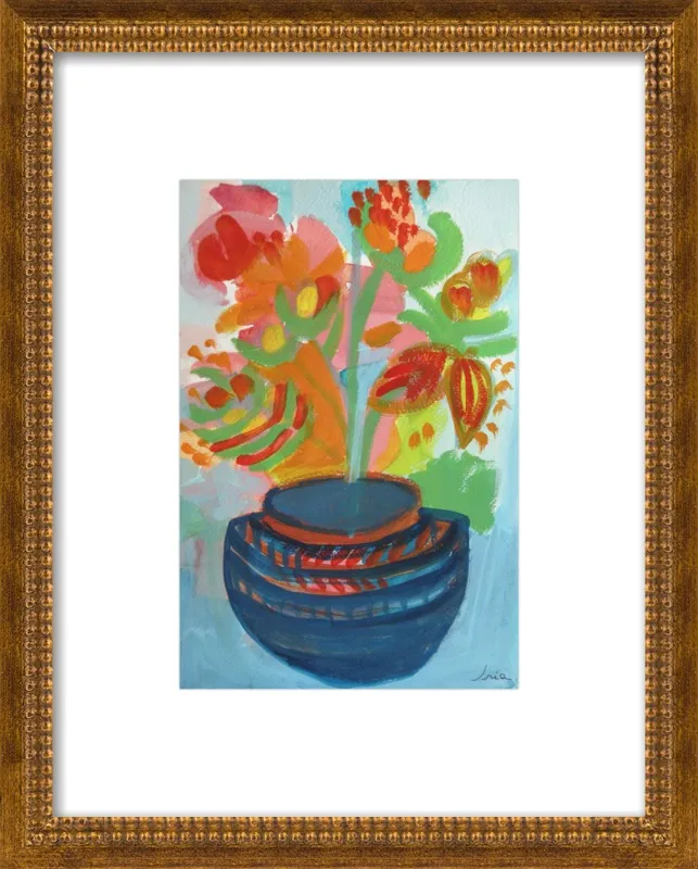 Red Flowers by Iria Fernandez Alvarez for Artfully Walls