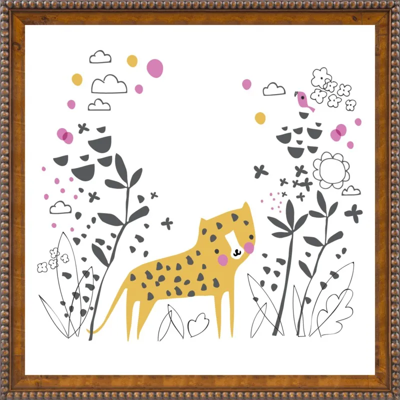 Little jungle leopard by Lizzie Mackay for Artfully Walls