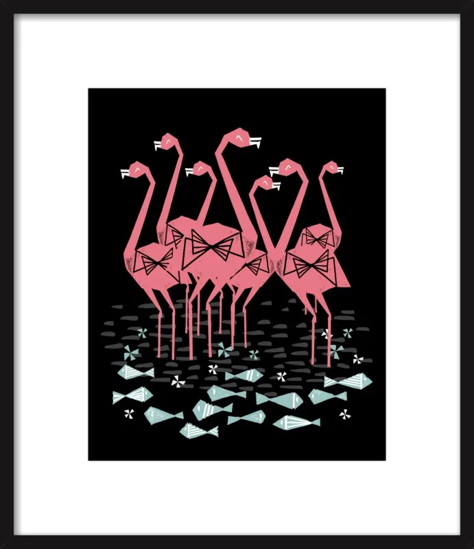 Flamingos by Andrea Lauren for Artfully Walls