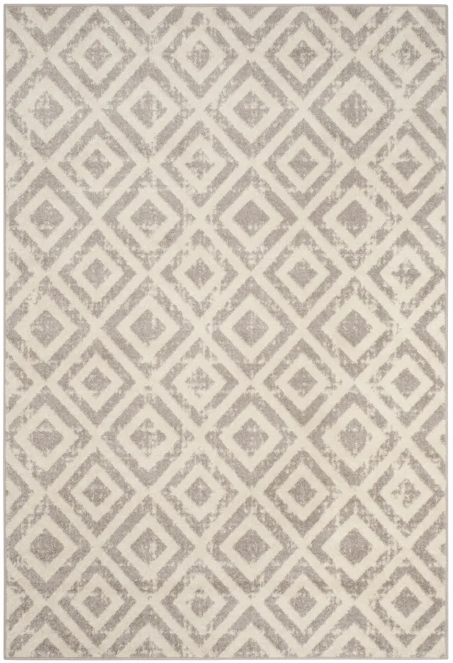 Arlo Home Woven Area Rug, AMS105A, Ivory/Mauve,  5' 1" X 7' 6"