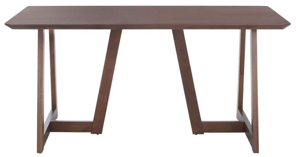 Leroux Rectangle Wood Dining Table - Walnut