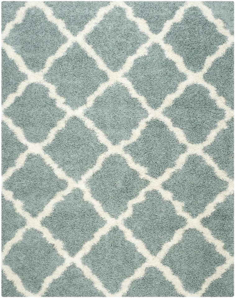 Arlo Home Woven Area Rug, SGD257C, Seafoam/Ivory,  10' X 14'