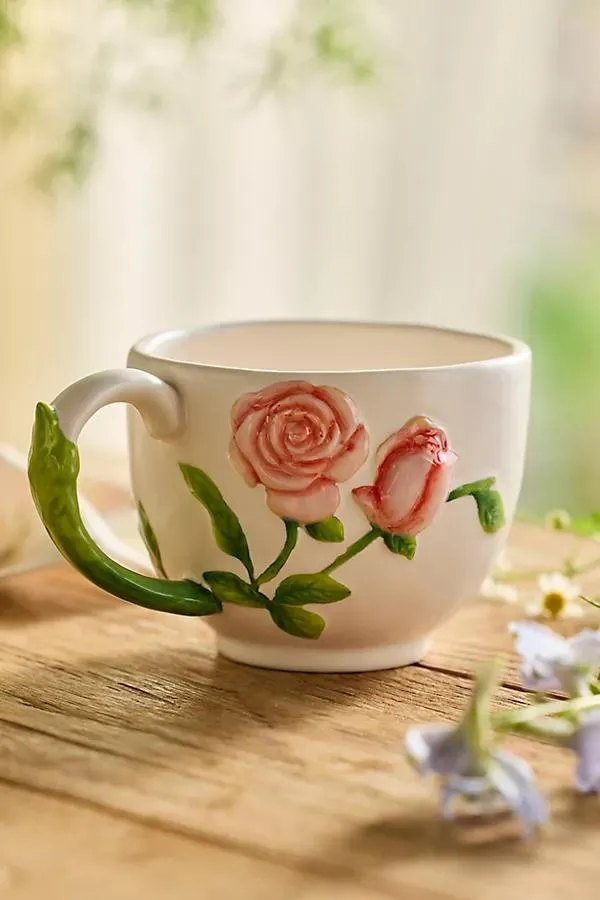 Flower of the Month Stoneware Mug
