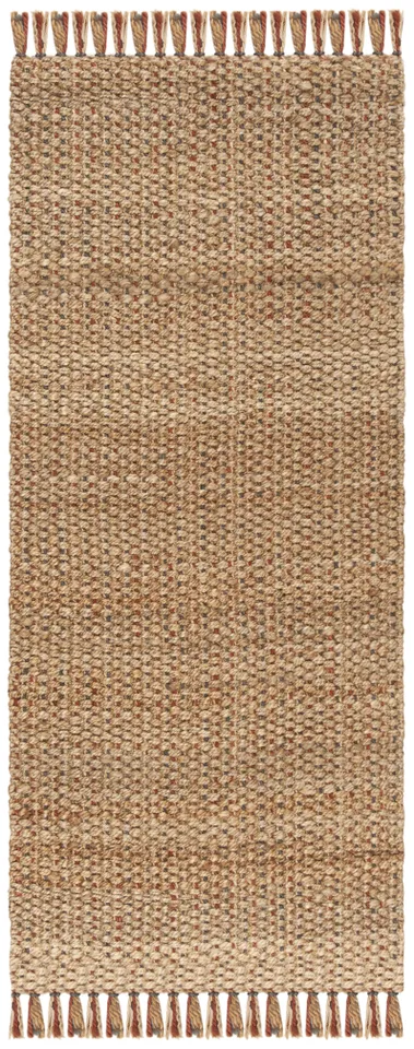 Arlo Home Hand Woven Area Rug, NF455A, Natural/Multi,  2' 6" X 6'