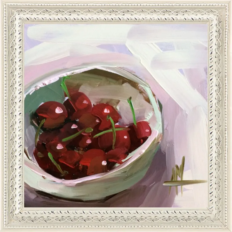 bowl of cherries no. 7 by Angela Moulton for Artfully Walls