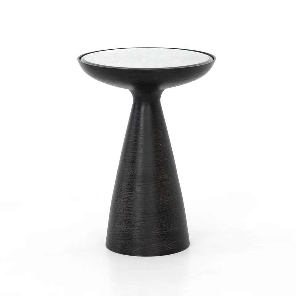 Marlow Mod Pedestal Table - Ash Glass