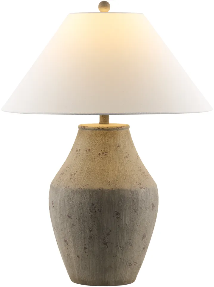 Amaryllis  Hand Painted 28"H x 22"W x 22"D Accent Table Lamp